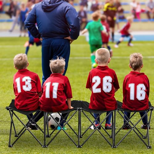 Folding 6 Seats Portable Sports Team Bench with Storage Bag N8588