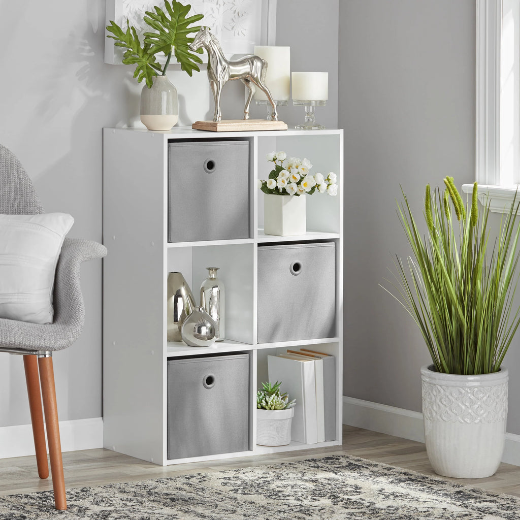 6-Cube White Storage Organizer G967