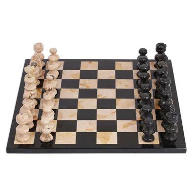 Beige Chess Board Game U986