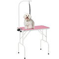 32in Foldable Pet Grooming Table with Adjustable Arm & Noose P1289