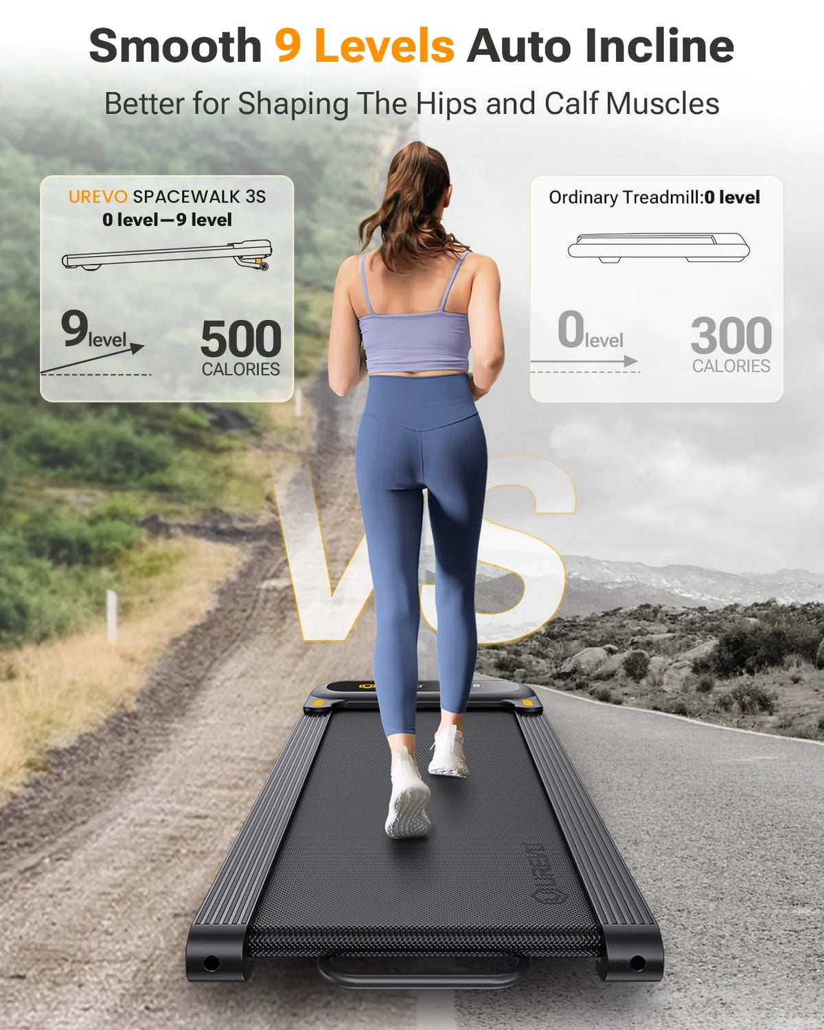 2 in 1 Under Desk Treadmill with Remote Control W373