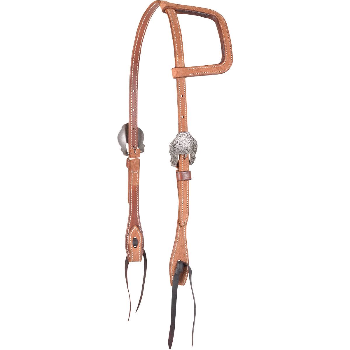 Silver Scroll Square Slip Ear Headstall H132183
