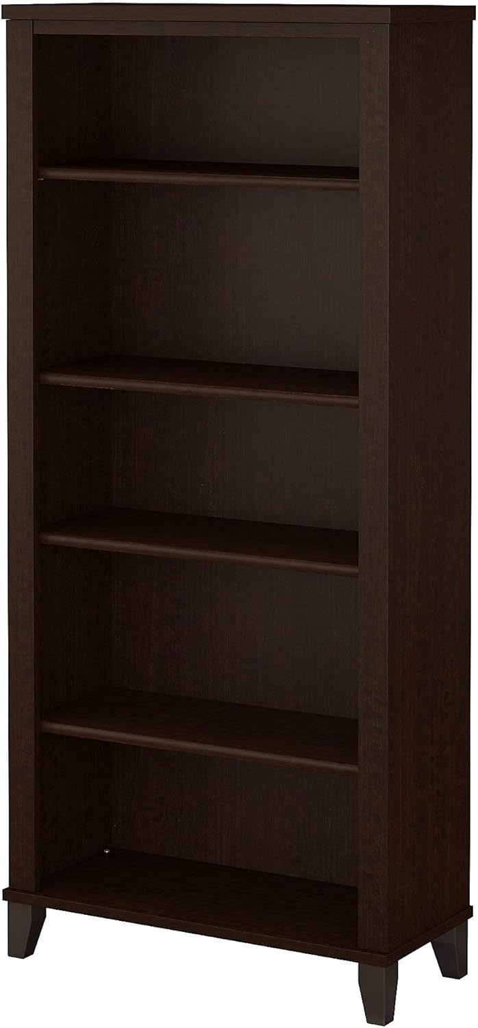 Ash Gray 5 Shelf Bookcase T5155