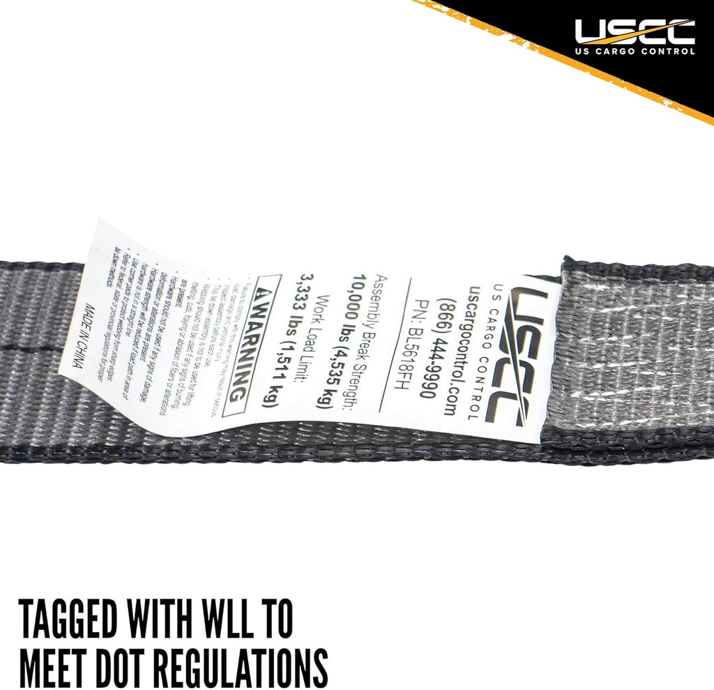 2 Inch x 30 Foot Ratchet Strap with Double J Hooks 4 Pack A991