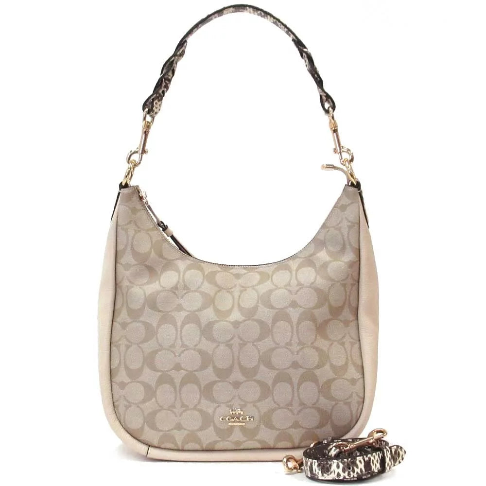 Signature Canvas Hobo Bag B8420