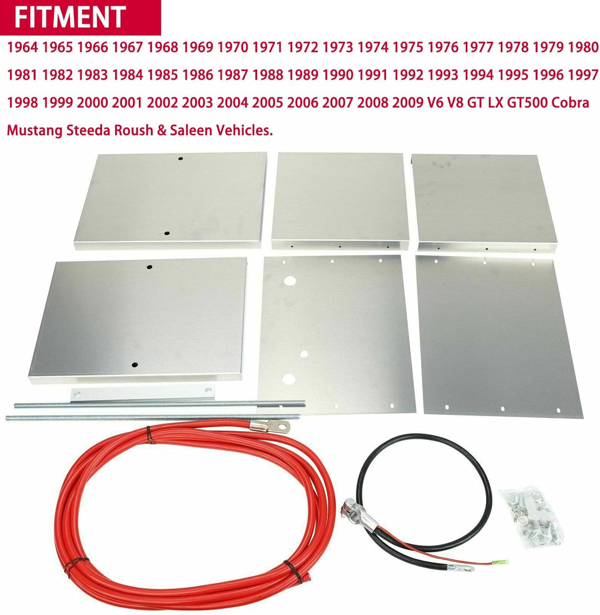 Aluminum Battery Box Relocation Kit for Ford Mustang A188