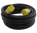 10 ft. 15 Amp 125-Volt Rubber Extension Cord, Black Z357147