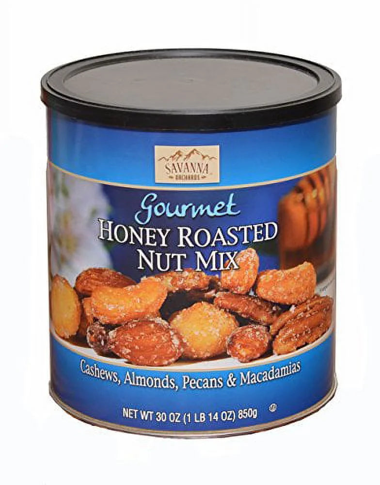 Honey Roasted Nut Mix Cashews Almonds Pecans Macadamias 30 oz T1189