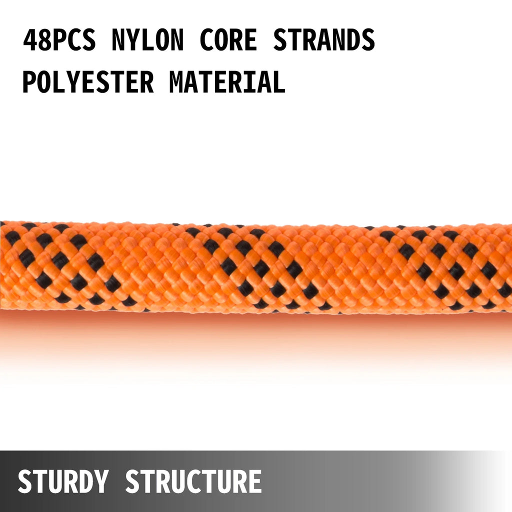 Double Braid Polyester Rope 7/16 inch × 200 feet Nylon Pulling Rope D677221