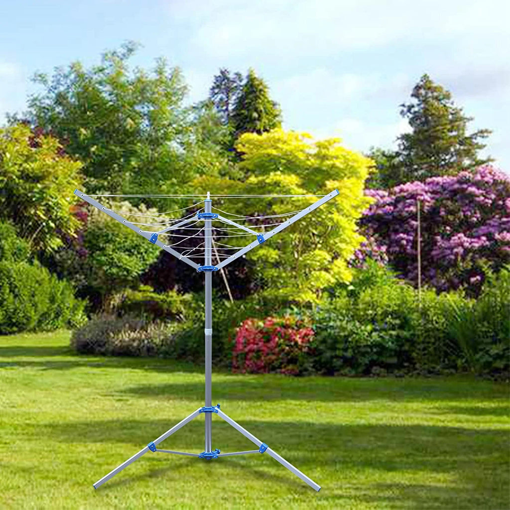 Metal Floor-Standing Foldable Clothes Drying Rack J1483