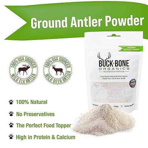 Ground Wild Elk and Deer Antler Powder for Dogs X3015