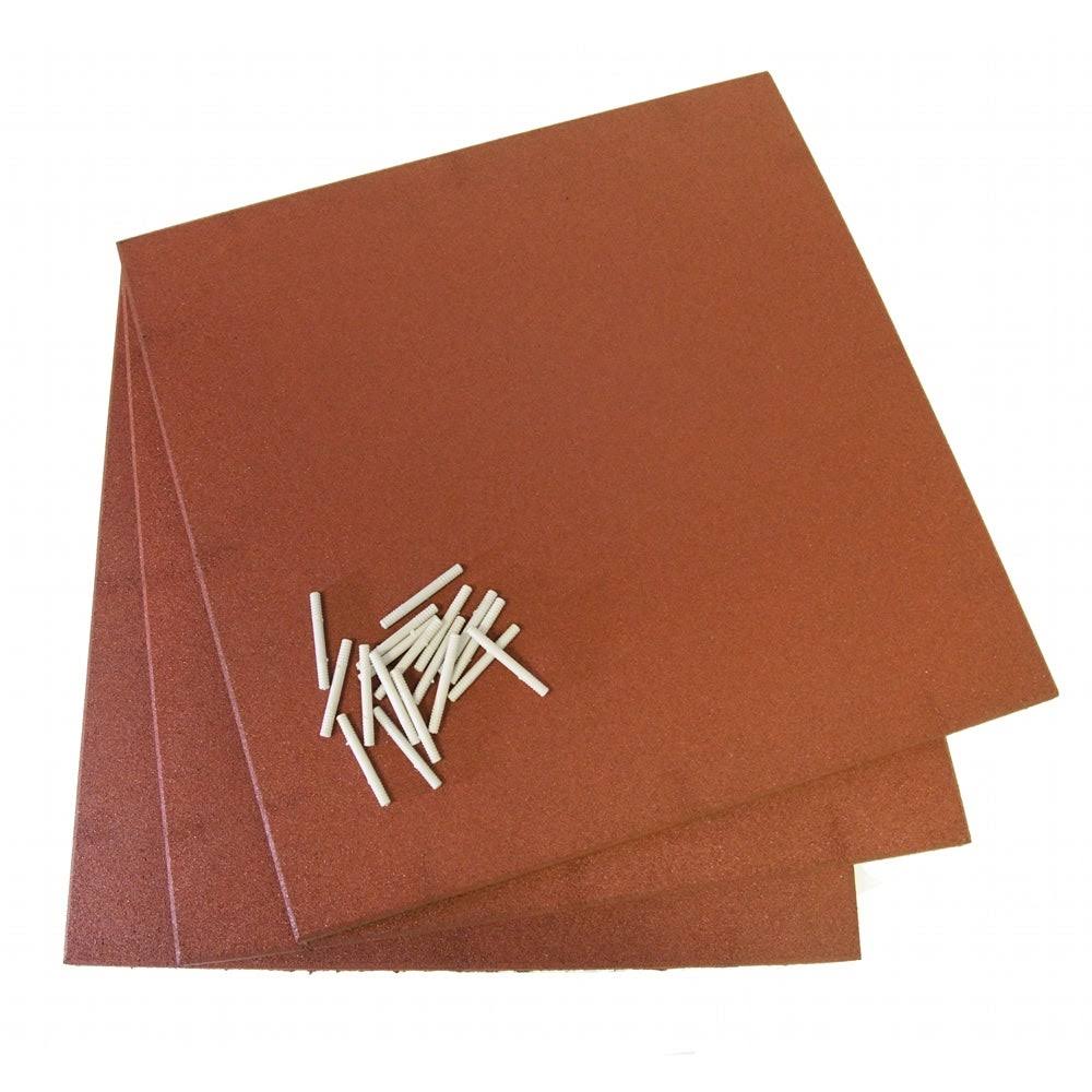 Green 18 Pack Interlocking Flooring Tiles G94235
