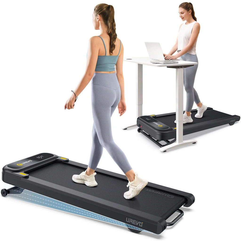 2 in 1 Under Desk Treadmill with Remote Control W373