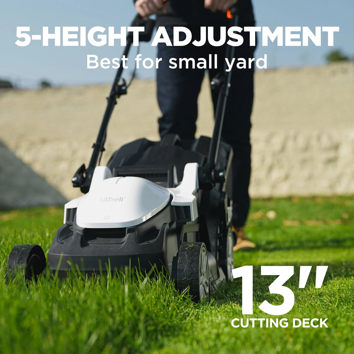 13 Inch Cordless Electric Lawn Mower W1061