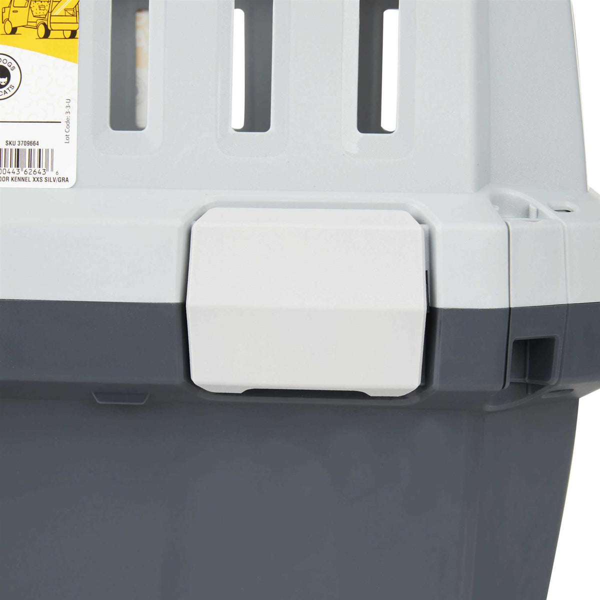 Grey 2-Door Pet Kennel R607