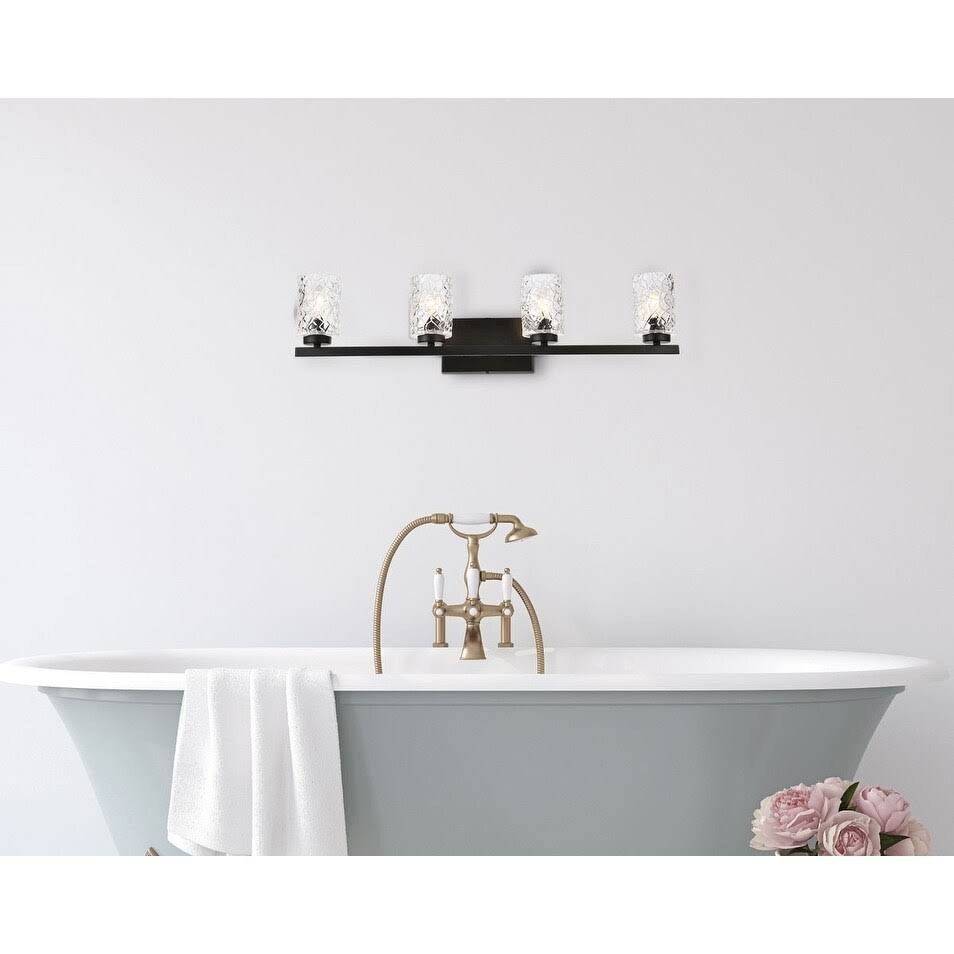 Black 4 Light Bath Sconce I496643