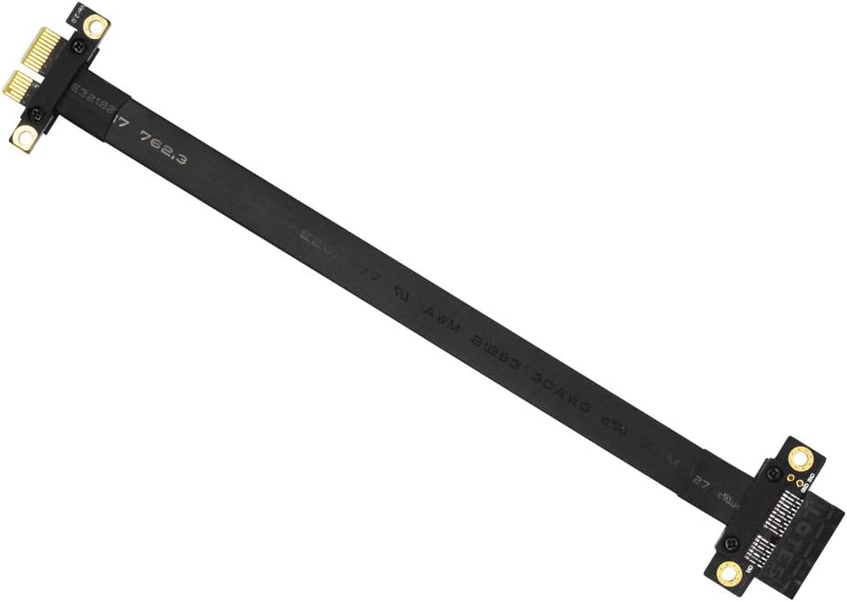 PCI-e 36PIN 1X Extension Cable with Gold-Plated Connector 180 Degree 20cm H342