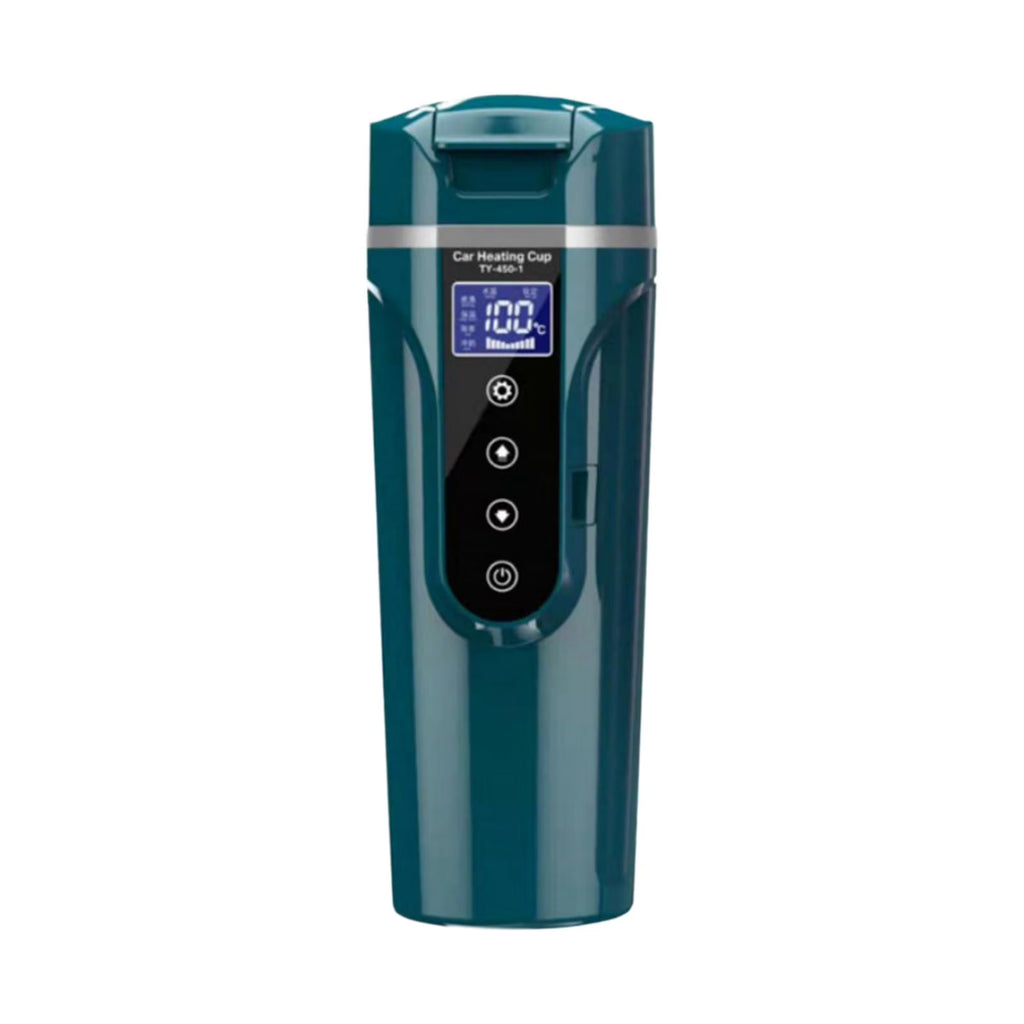 Green Car Heating Cup Water Boiler with LCD Display T66201