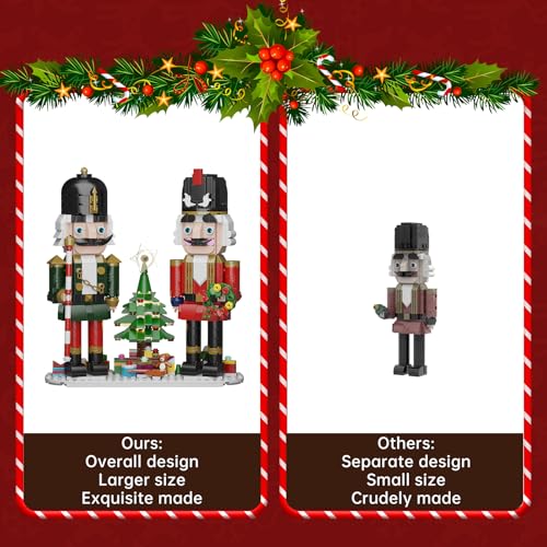 Christmas Nutcracker Building Kit with LED Light, 690 Pieces F418736
