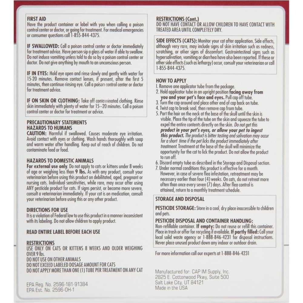 Flea Protection for Large Cats G16849