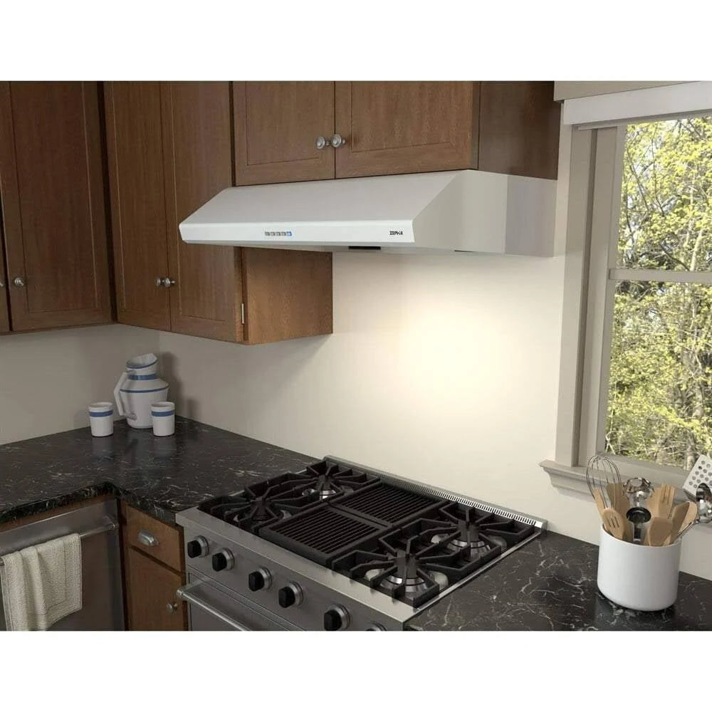 White 695 CFM Range Hood H740