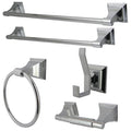 Polished Chrome 5-Piece Towel Bar Bath Hardware Set A626407