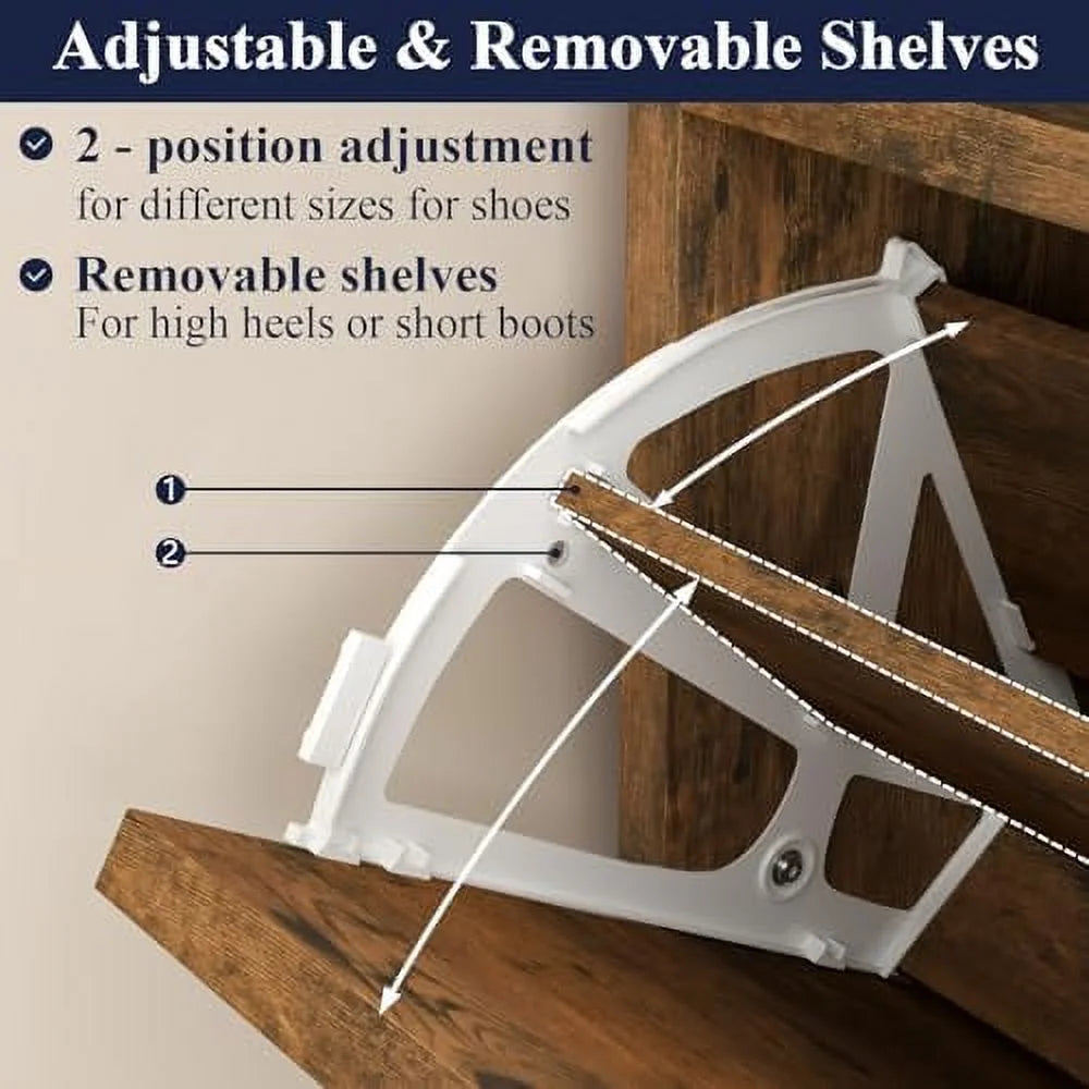 Free Standing Shoe Rack Cabinet with 3 Flip Drawers R56112