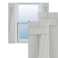 10 3/4x22W x 28x22H PVC Board-n-Batten Shutters with Z-Bar U8310