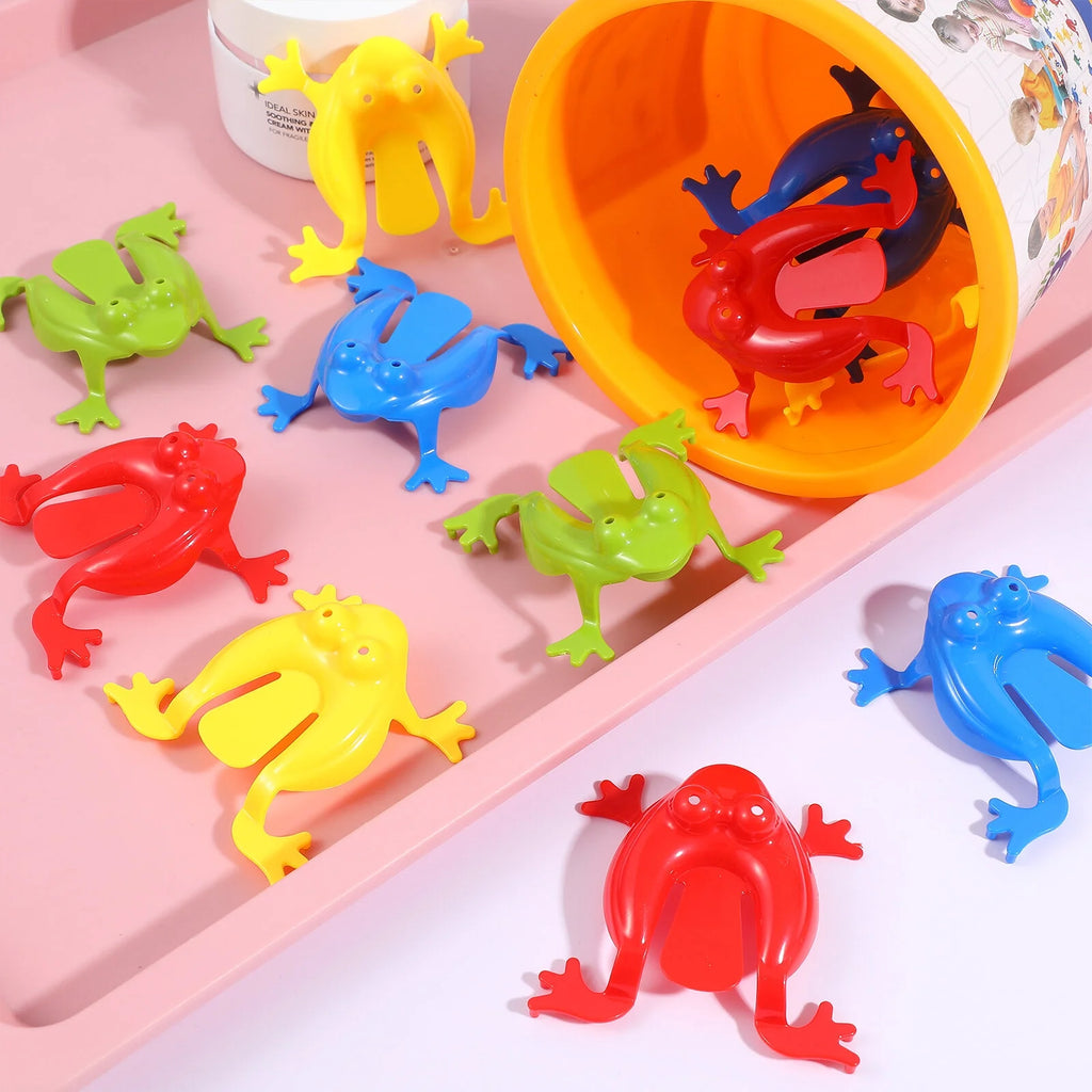 1 Set Jumping Frogs Toy with Bucket U493897