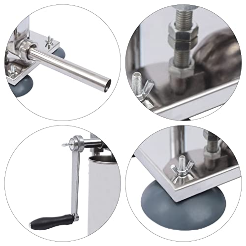 Stainless Steel 3L 6LBS Vertical Meat Sausage Stuffer Machine with 8 Stuffing Tubes N12943