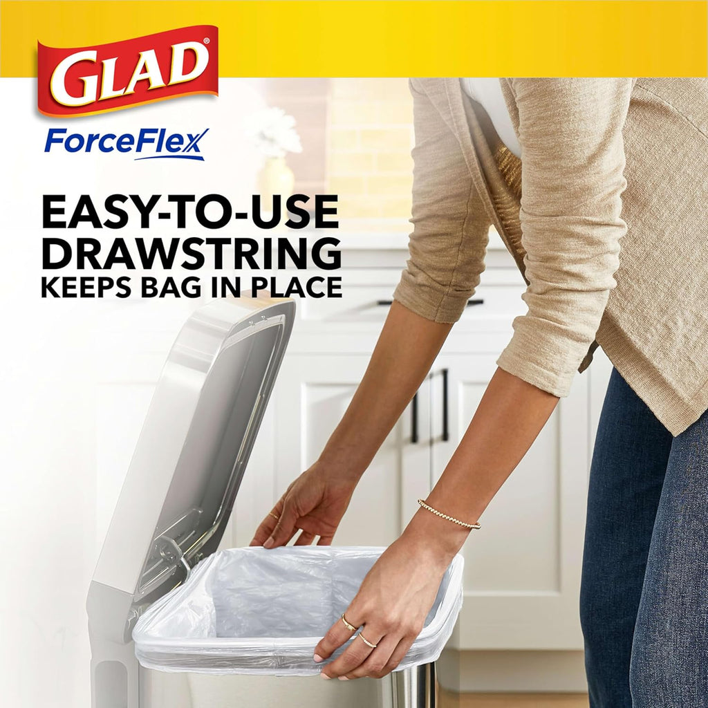 13 Gal Tall Kitchen Drawstring Garbage Bags, 110 Ct C24574