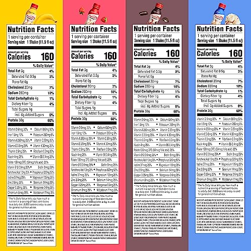 8 Flavor Variety Pack 30g Protein 1g Sugar 11.5 Fl Oz (8 Pack) Protein Shake M89513