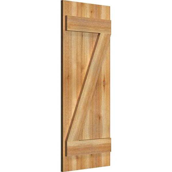 Rough Sawn Western Red Cedar Board-n-Batten Shutters Z20056