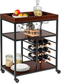 Rustic Brown Kitchen Island Cart G754019