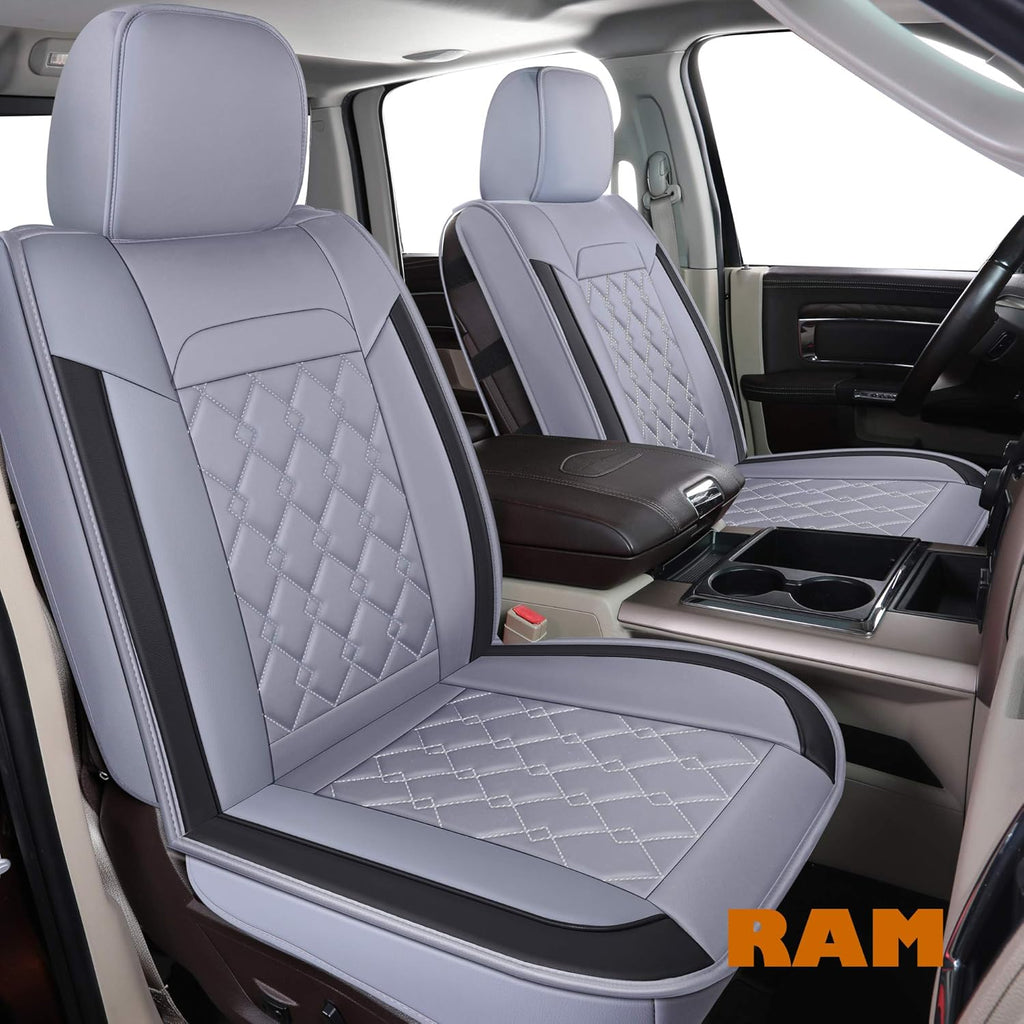 Black 2 pcs Ram Seat Covers Z675