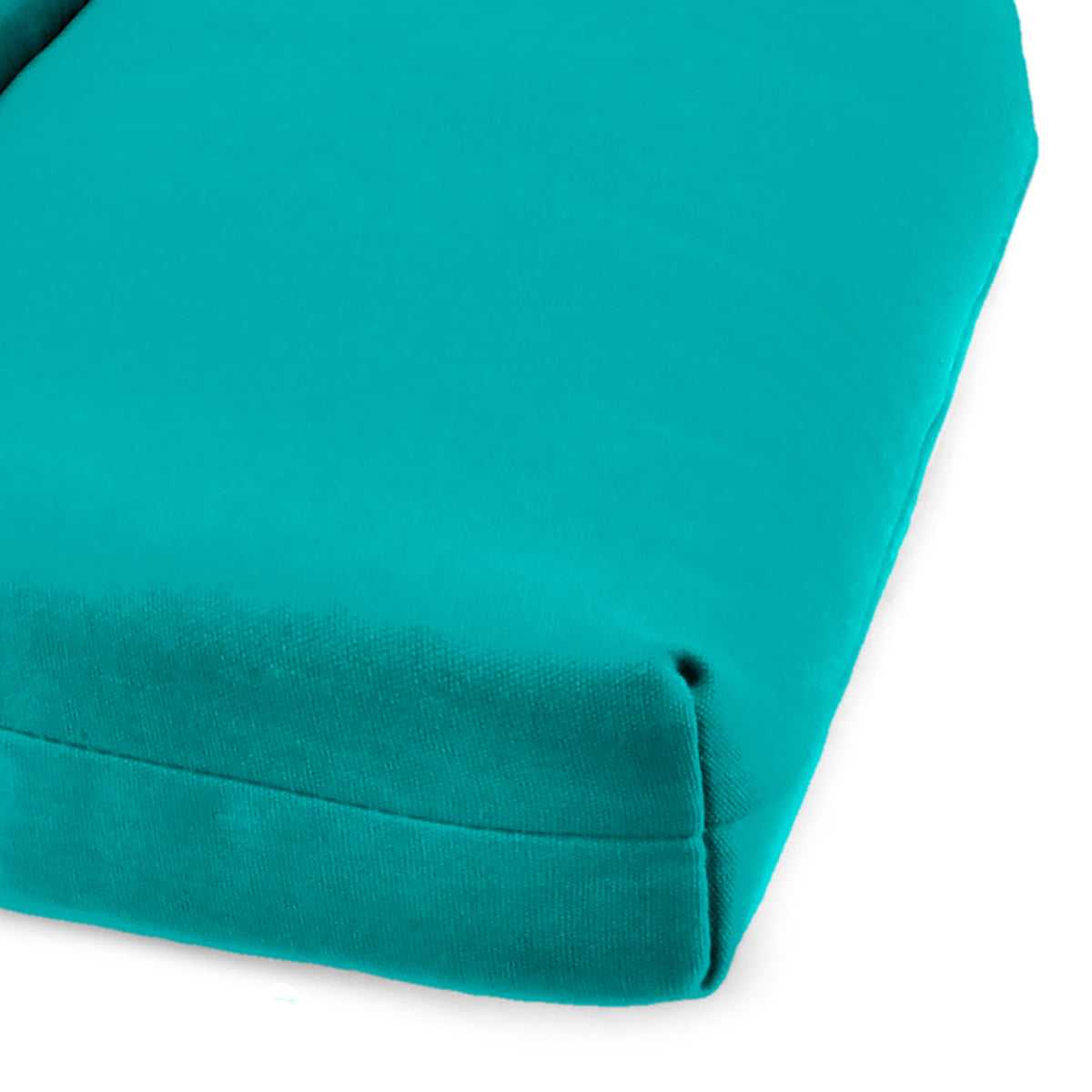 72" x 22" Turquoise Solid Outdoor Chaise Lounge Cushion with Ties and Hanger Loop G6810