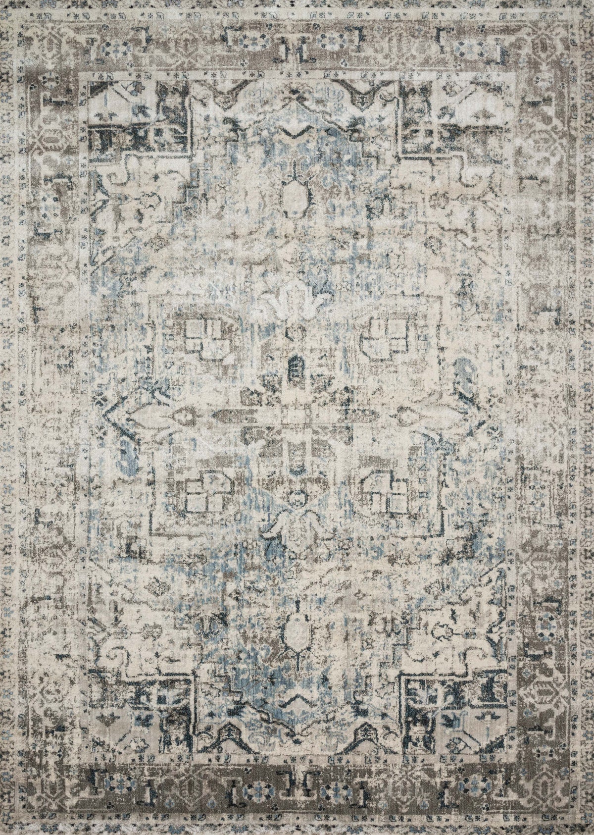Blue Slate 9'6 x 13' Rug W22152