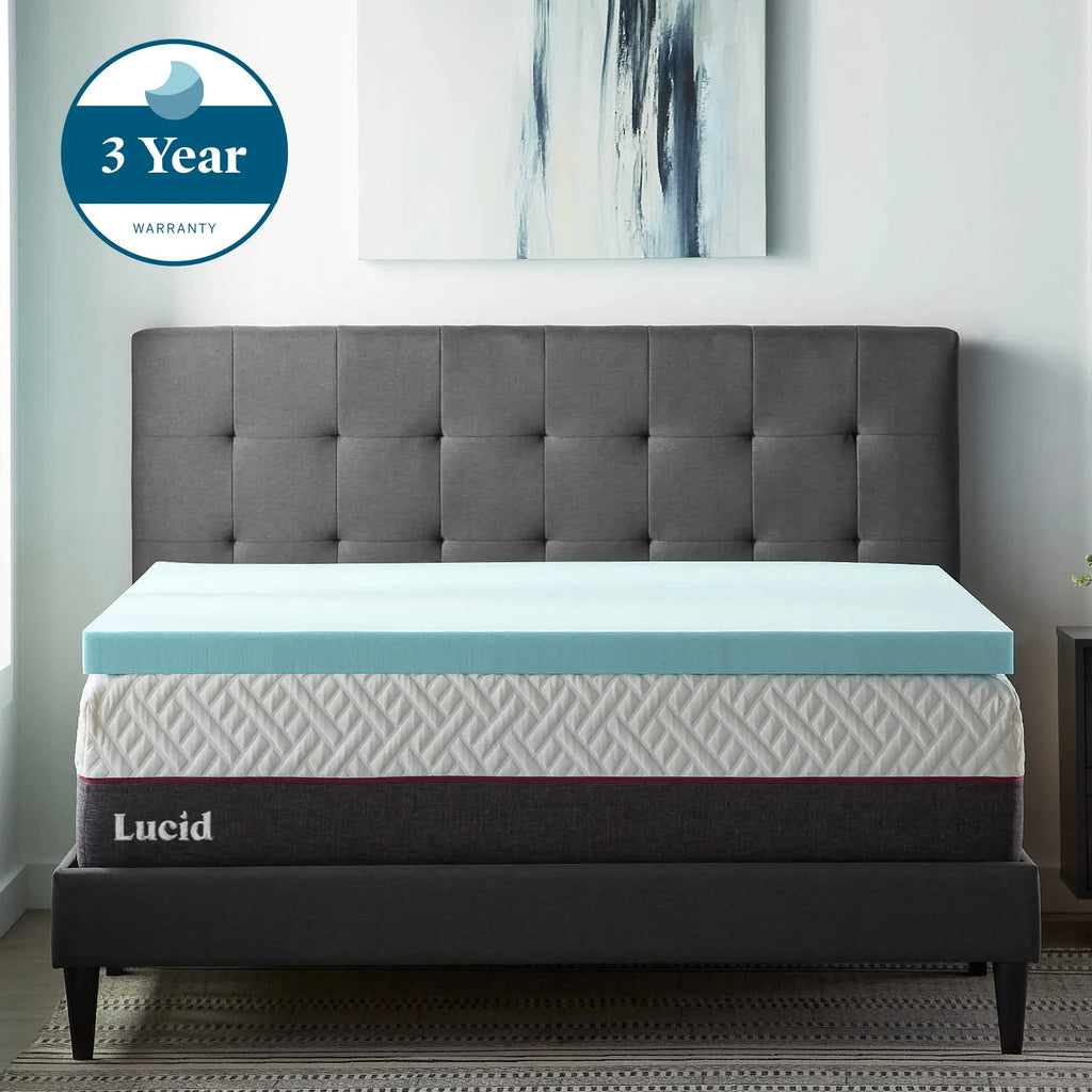 3" Cooling Gel Memory Foam Mattress Topper, Twin-XL Z988312