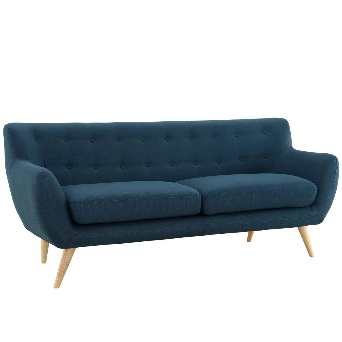 Navy Blue Fabric Armchair and Sofa Set Z51686