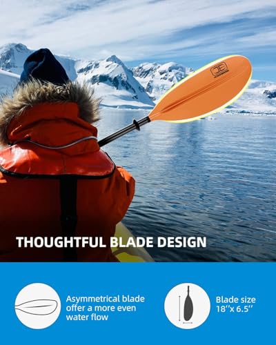 Carbon Fiber Kayak Paddle 90.5in/230cm with Paddle Leash Y871358