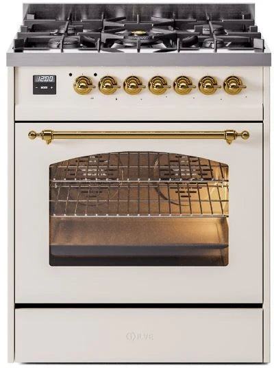 Antique White Dual Fuel Natural Gas Range R13790