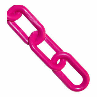 Safety Pink Plastic Chain Barrier C561539