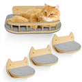 3 Steps Hardwood Cat Wall Shelves Q921