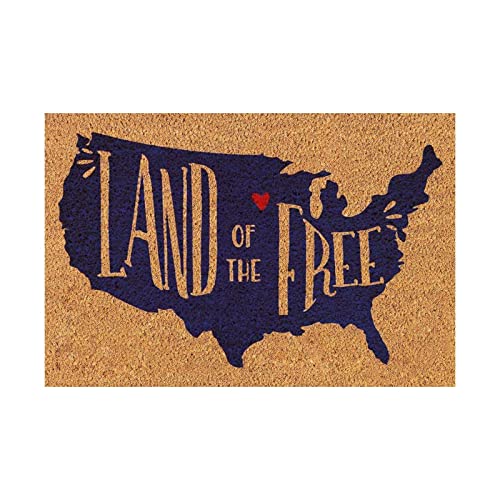 Patriotic 23×16 Inches Coir Door Mat Y95635