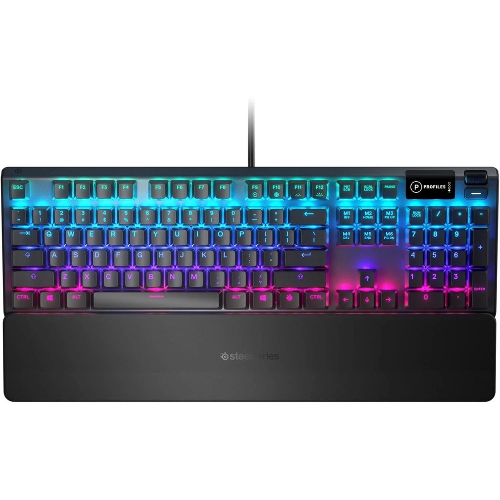 Wired Gaming Hybrid Mechanical Blue Switch Keyboard with RGB Back Lighting - Black V7913