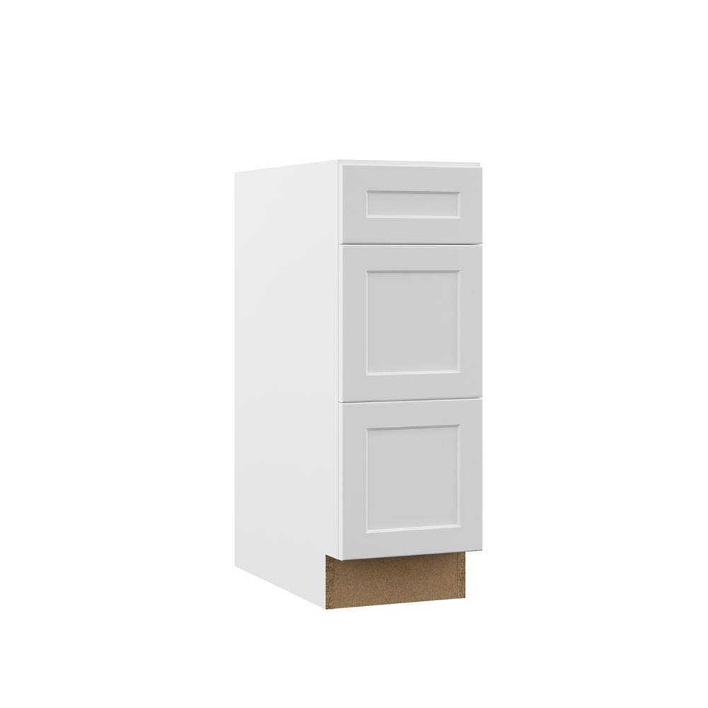 White Assembled Drawer Base Kitchen Cabinet W21208
