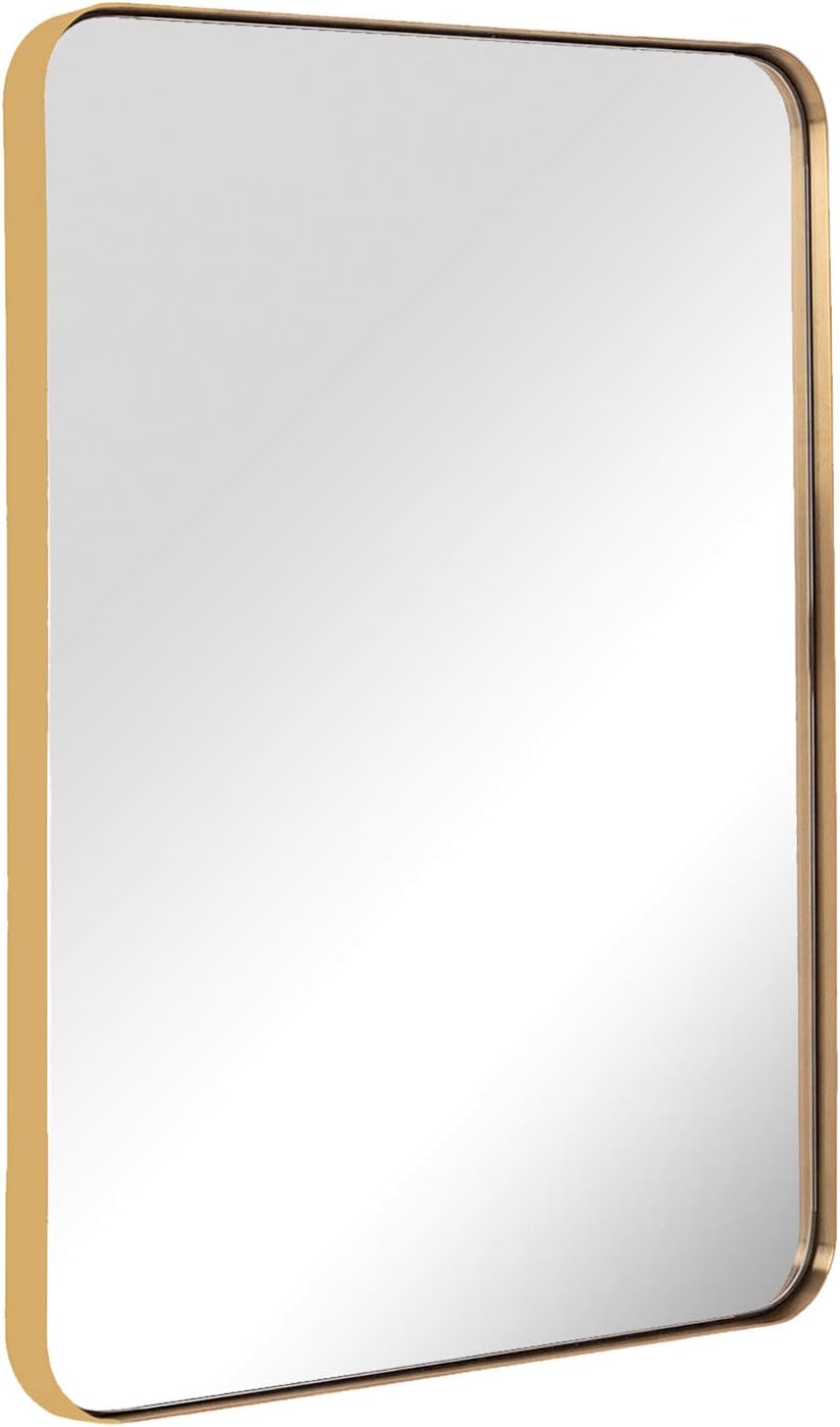 30”x40” Brushed Bronze Stainless Steel Bathroom Mirror R211501