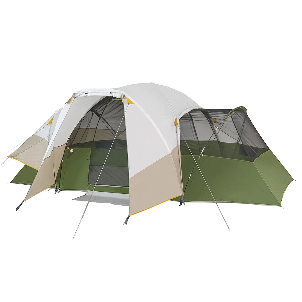 Beige/Green 8 Person Hybrid Dome Family Camping Tent A3739