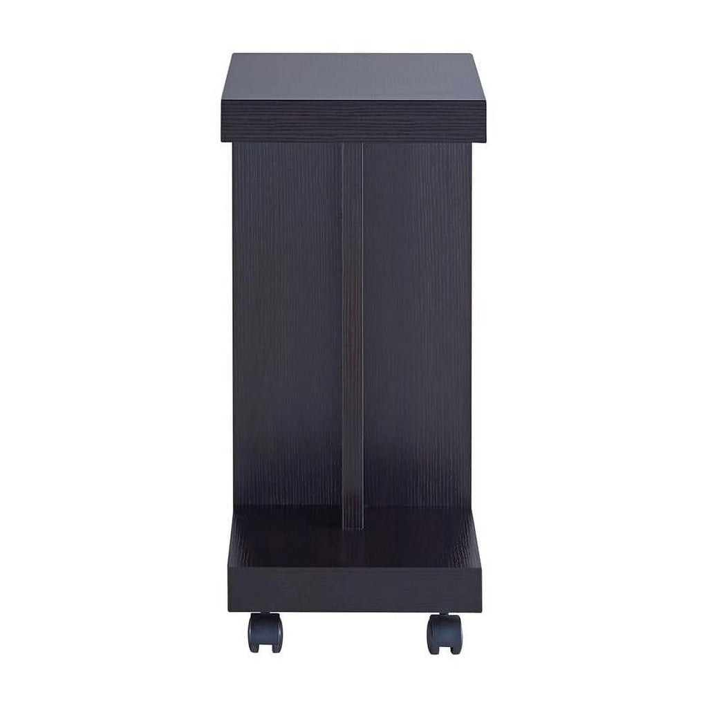 3-Piece Black Wood Coffee Table Set E329