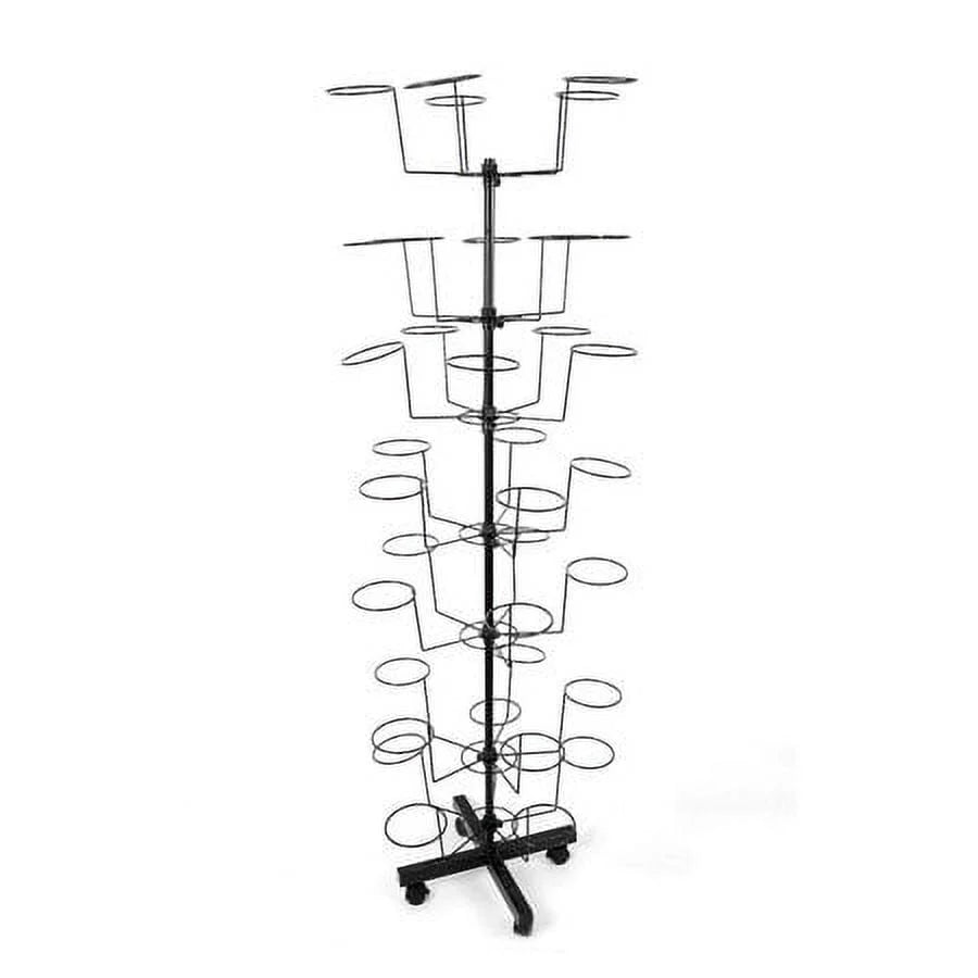 7 Tier 35 Hooks Rotating Hat Rack Stand S84197